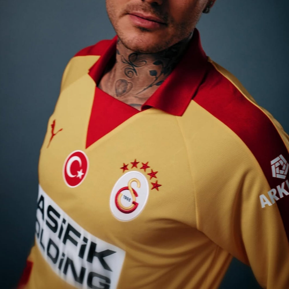 Retro Uzun Kollu Sarı Forma