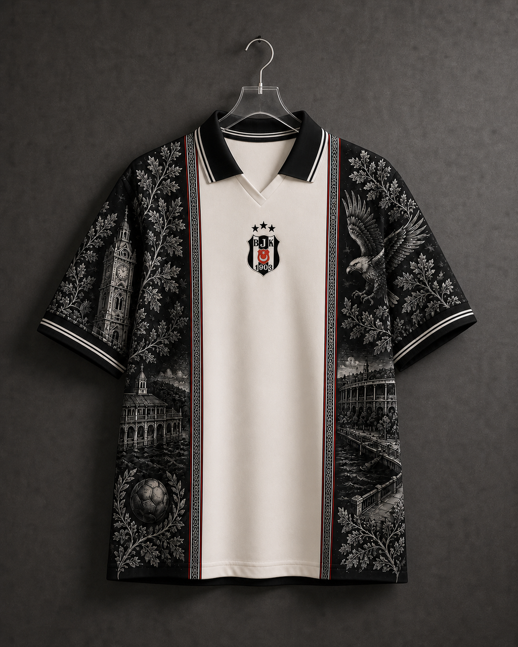 Beşiktaş Premium Seri Polo Yaka Tişört M01 [Ön Sipariş]
