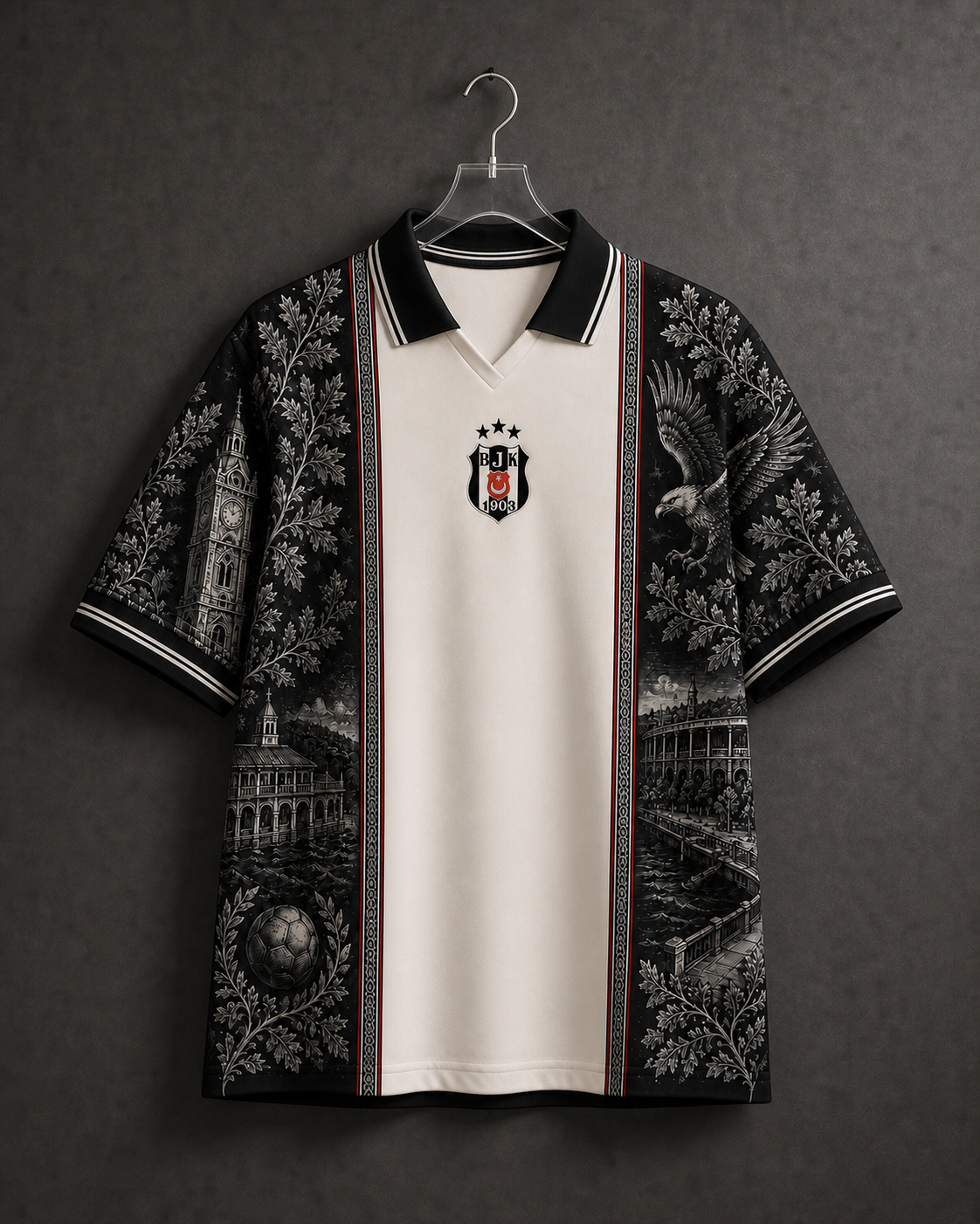 Beşiktaş Premium Seri Polo Yaka Tişört M01 [Ön Sipariş]