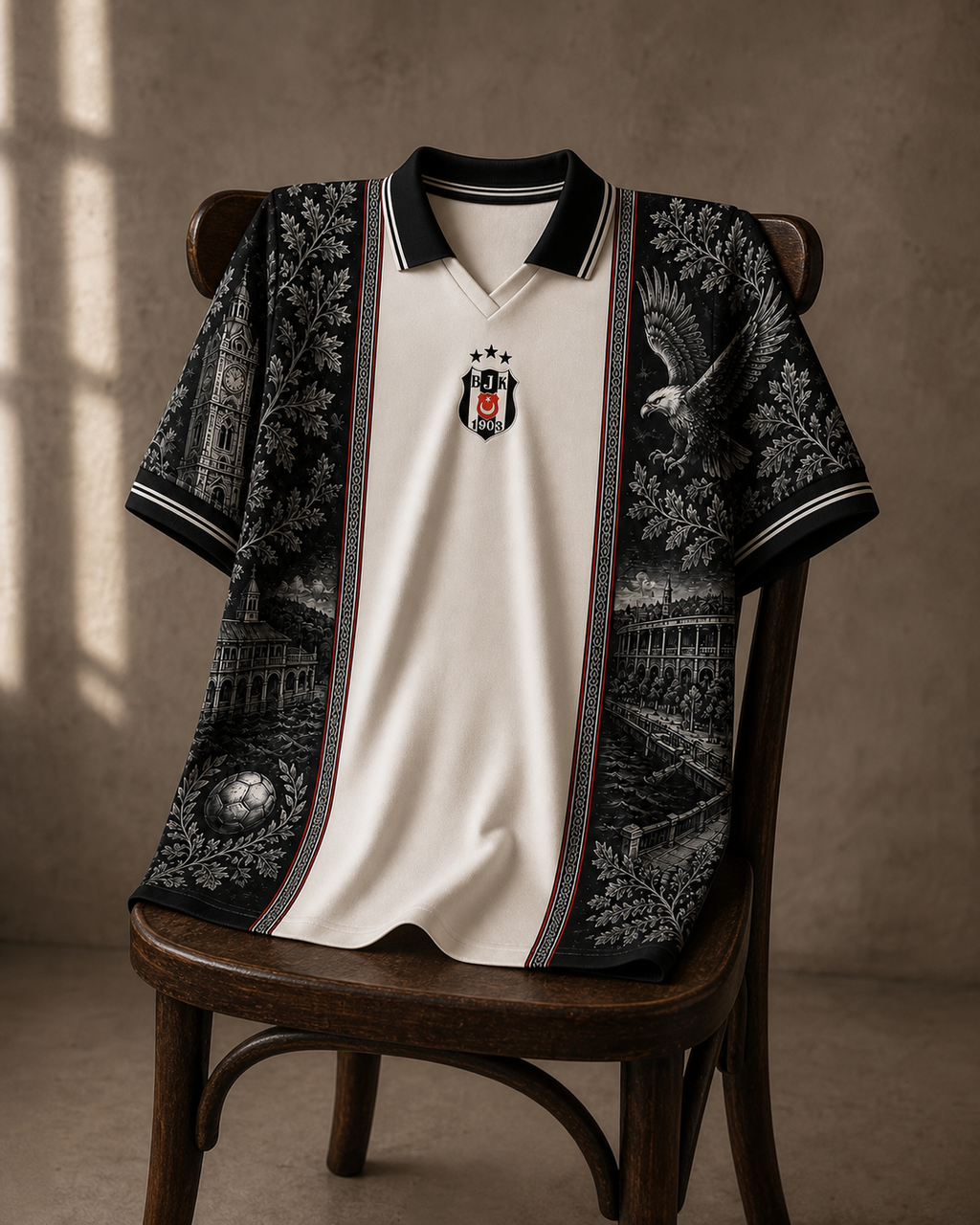 Beşiktaş Premium Seri Polo Yaka Tişört M01 [Ön Sipariş]