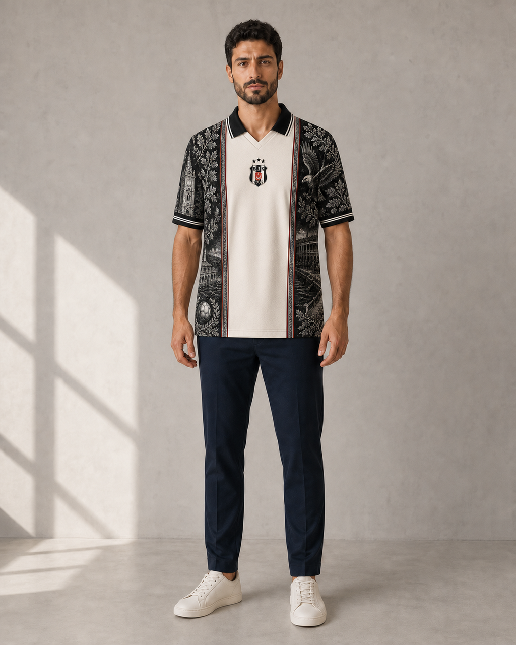 Beşiktaş Premium Seri Polo Yaka Tişört M01 [Ön Sipariş]