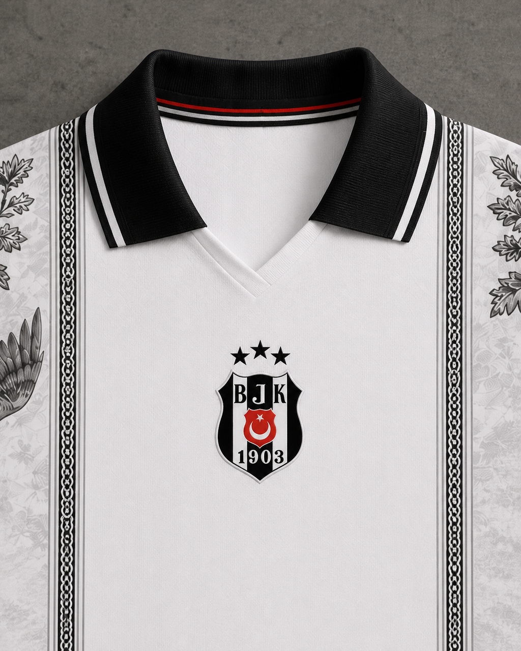 Beşiktaş Premium Seri Polo Yaka Tişört M02 [Ön Sipariş]