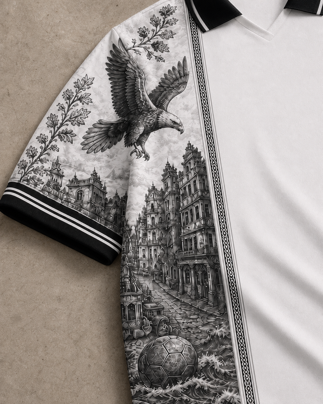 Beşiktaş Premium Seri Polo Yaka Tişört M02 [Ön Sipariş]