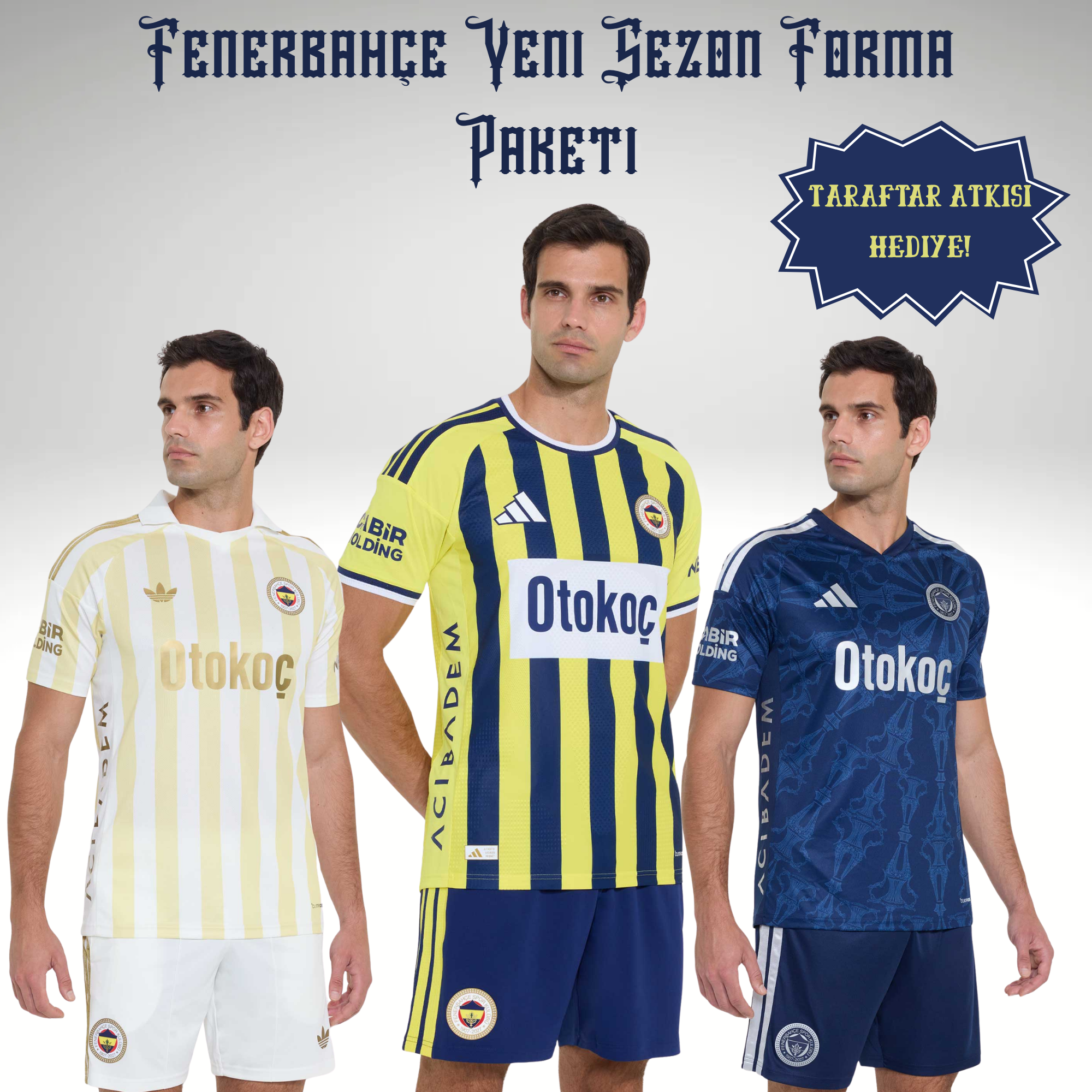 Fenerbahçe 26/27 Yeni Sezon Tüm Forma Paketi [Taraftar Atkısı Hediyeli]