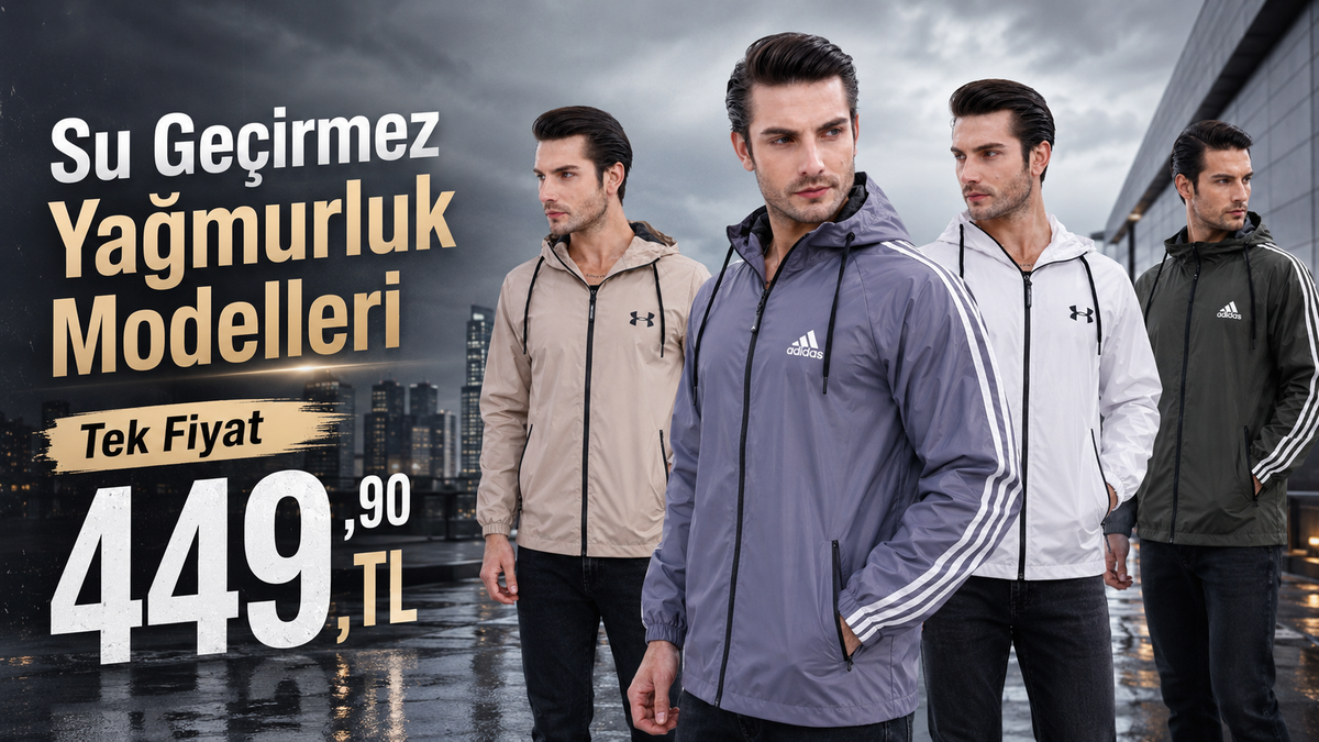 Sezon Sonu Yağmurluk Modelleri Tek Fiyat