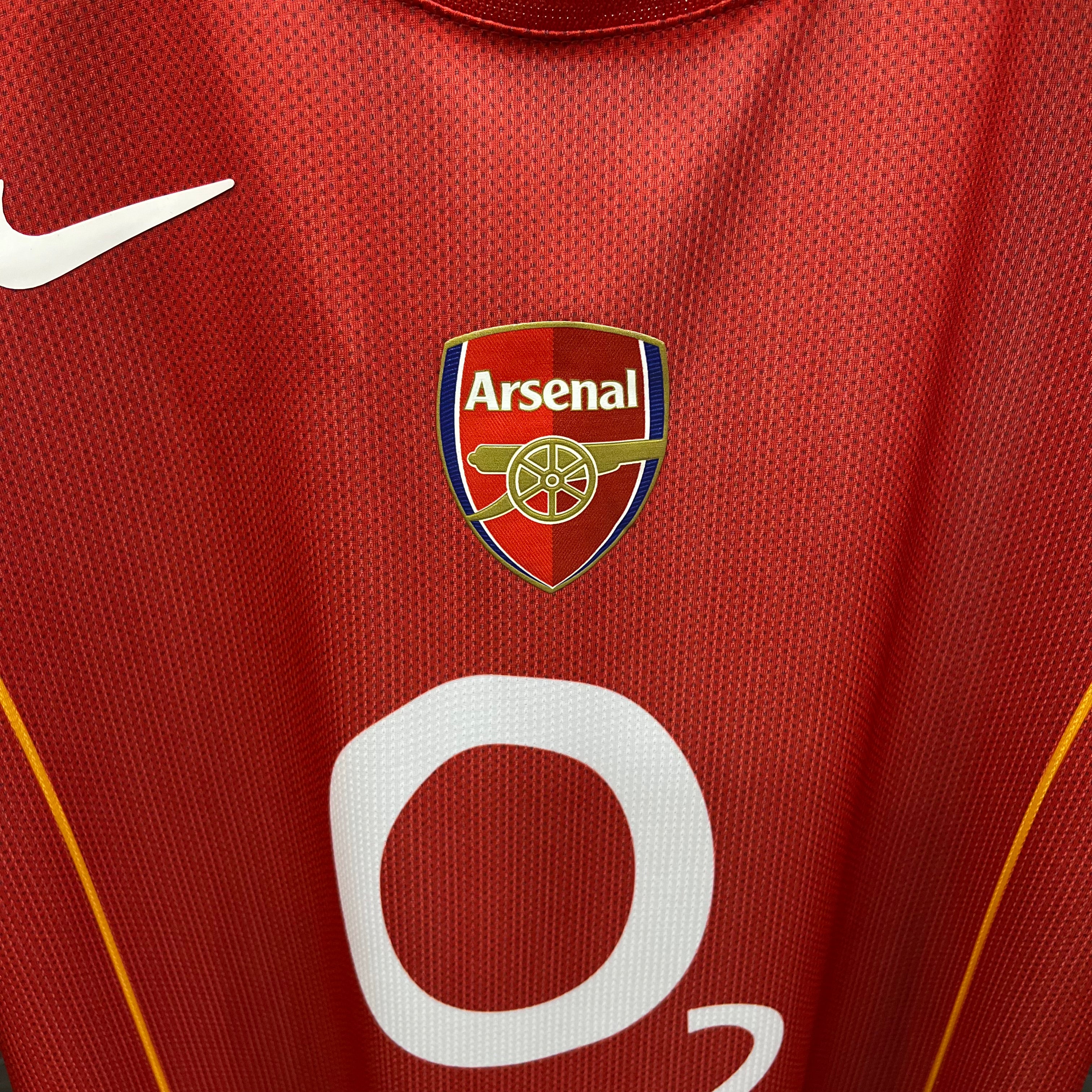 Arsenal 04/05 Kırmızı Premium Kalite Retro Forma