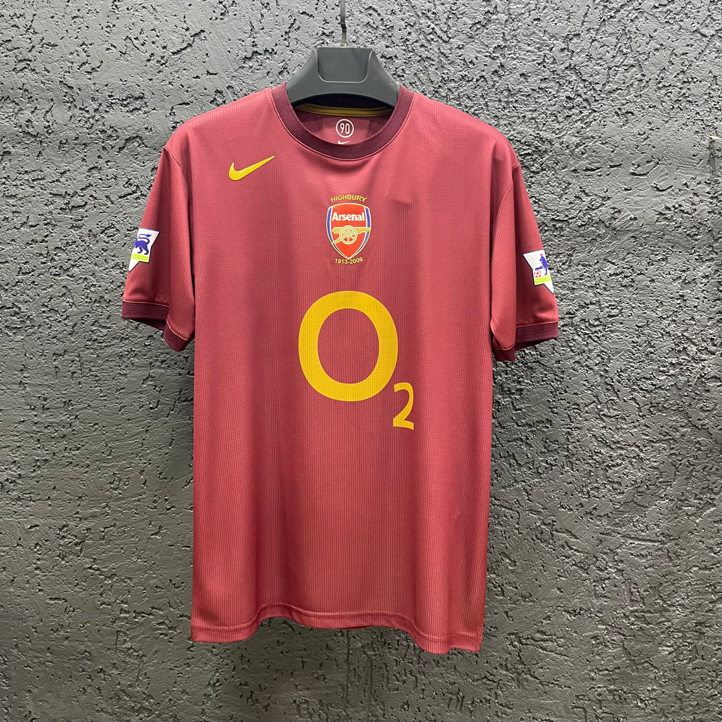 Arsenal 05/06 Bordo Premium Kalite Retro Forma