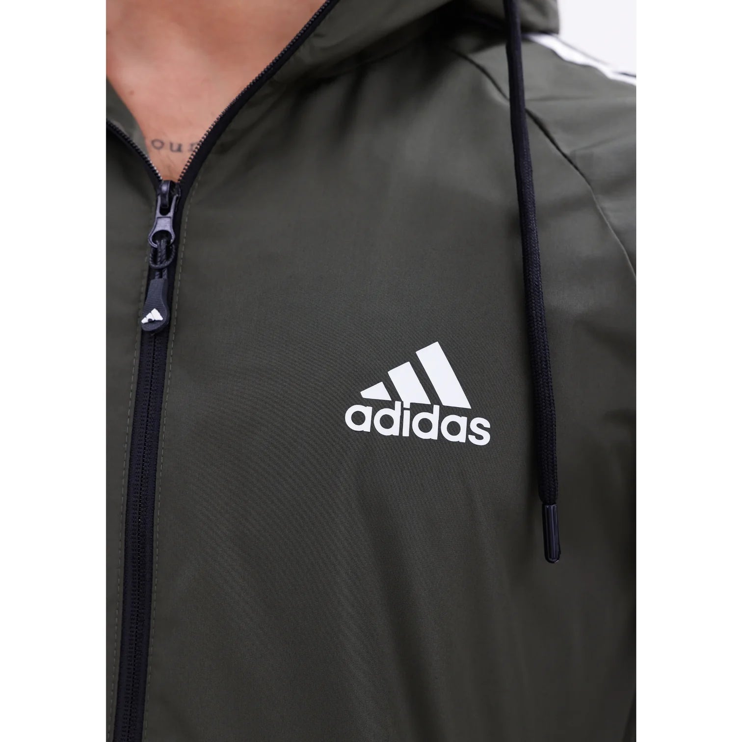 Adidas Koyu Gri Astarlı Yağmurluk