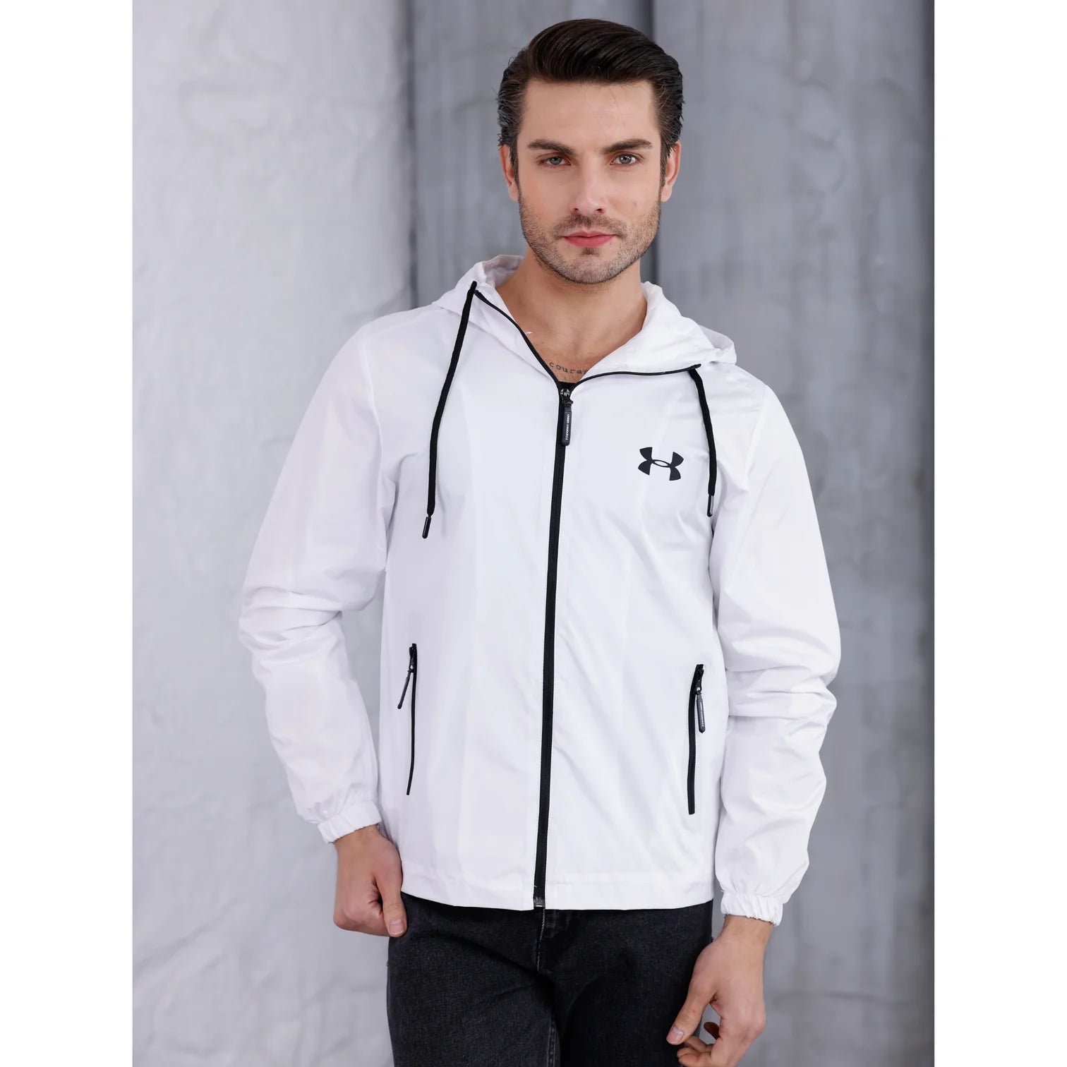 Under Armour Beyaz Astarlı Yağmurluk